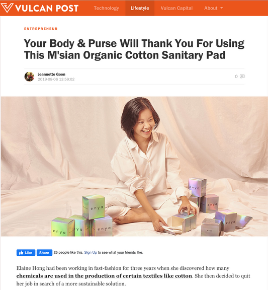 Your Body & Purse Will Thank You For Using This M'sian Organic Cotton Sanitary Pad